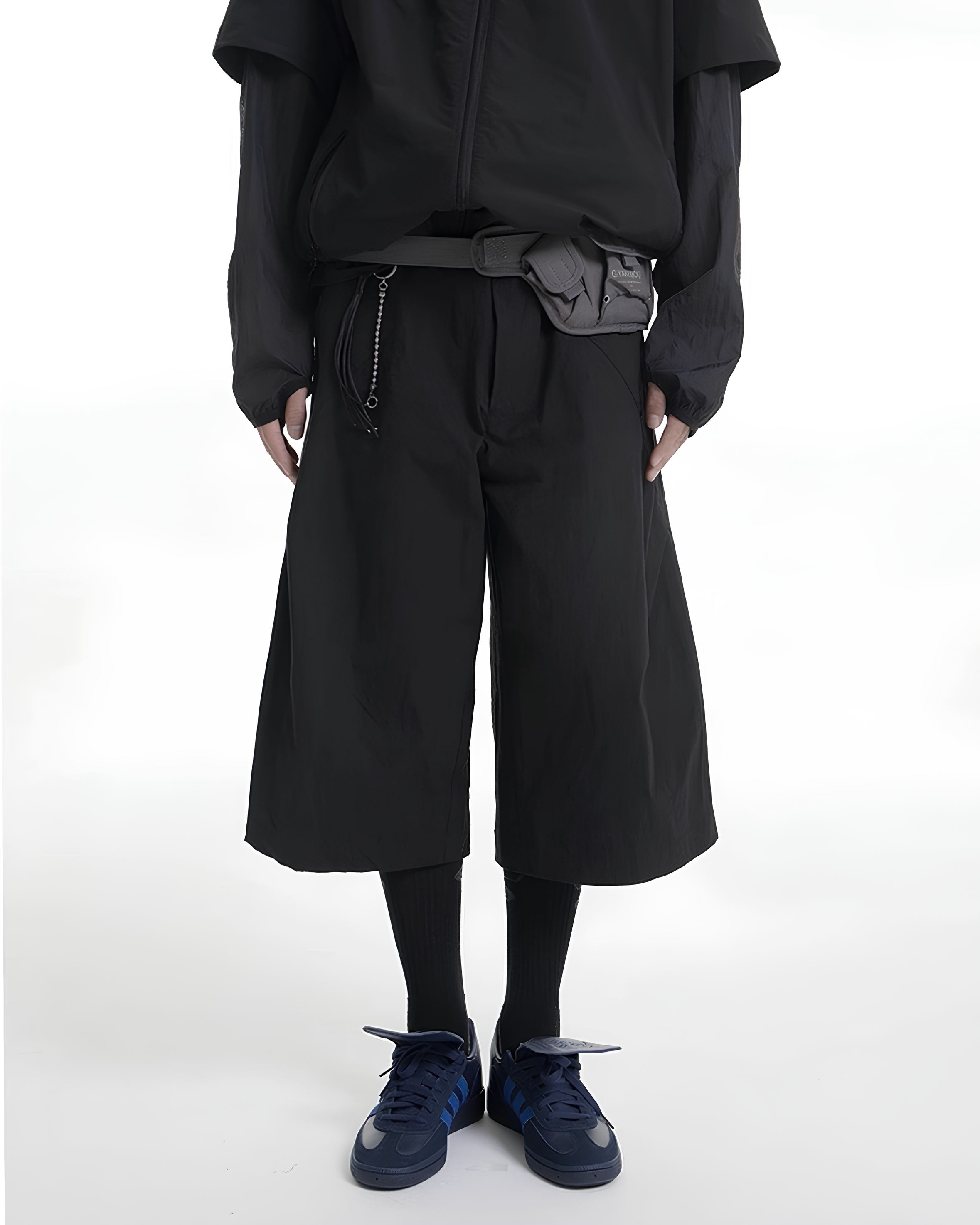 Textured Cropped Pants koku0040