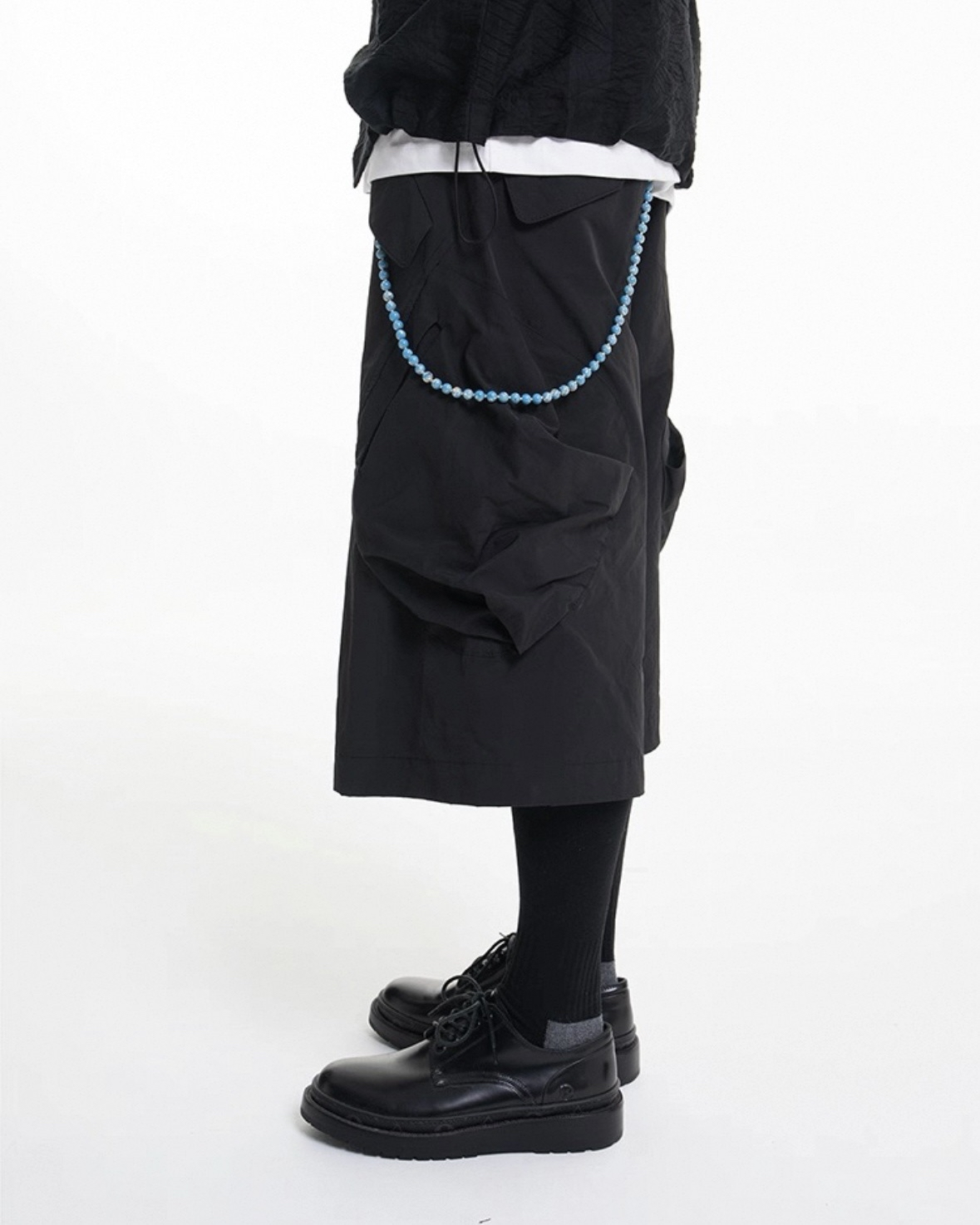 Curved Cargo Cropped Pants koku0042