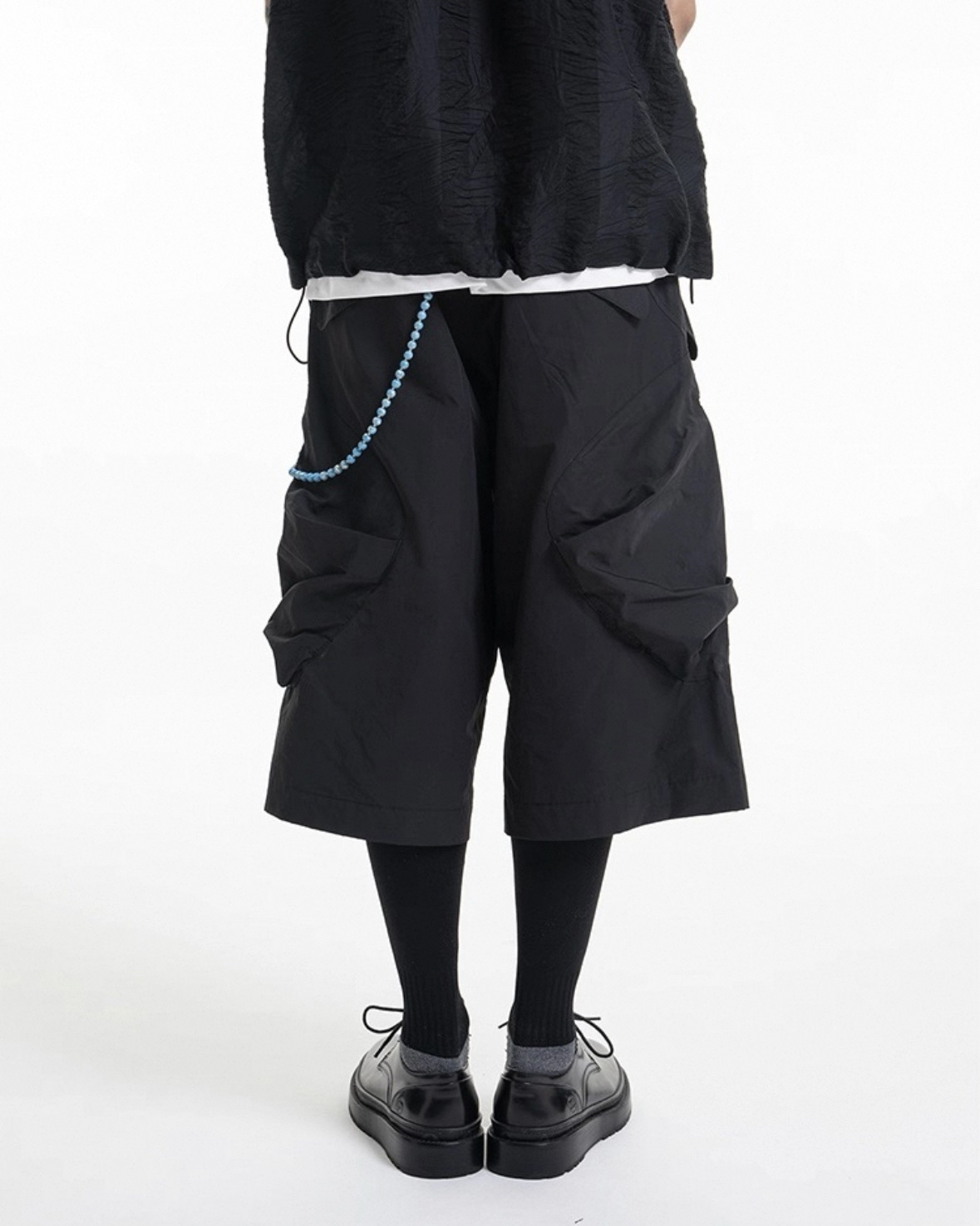 Curved Cargo Cropped Pants koku0042