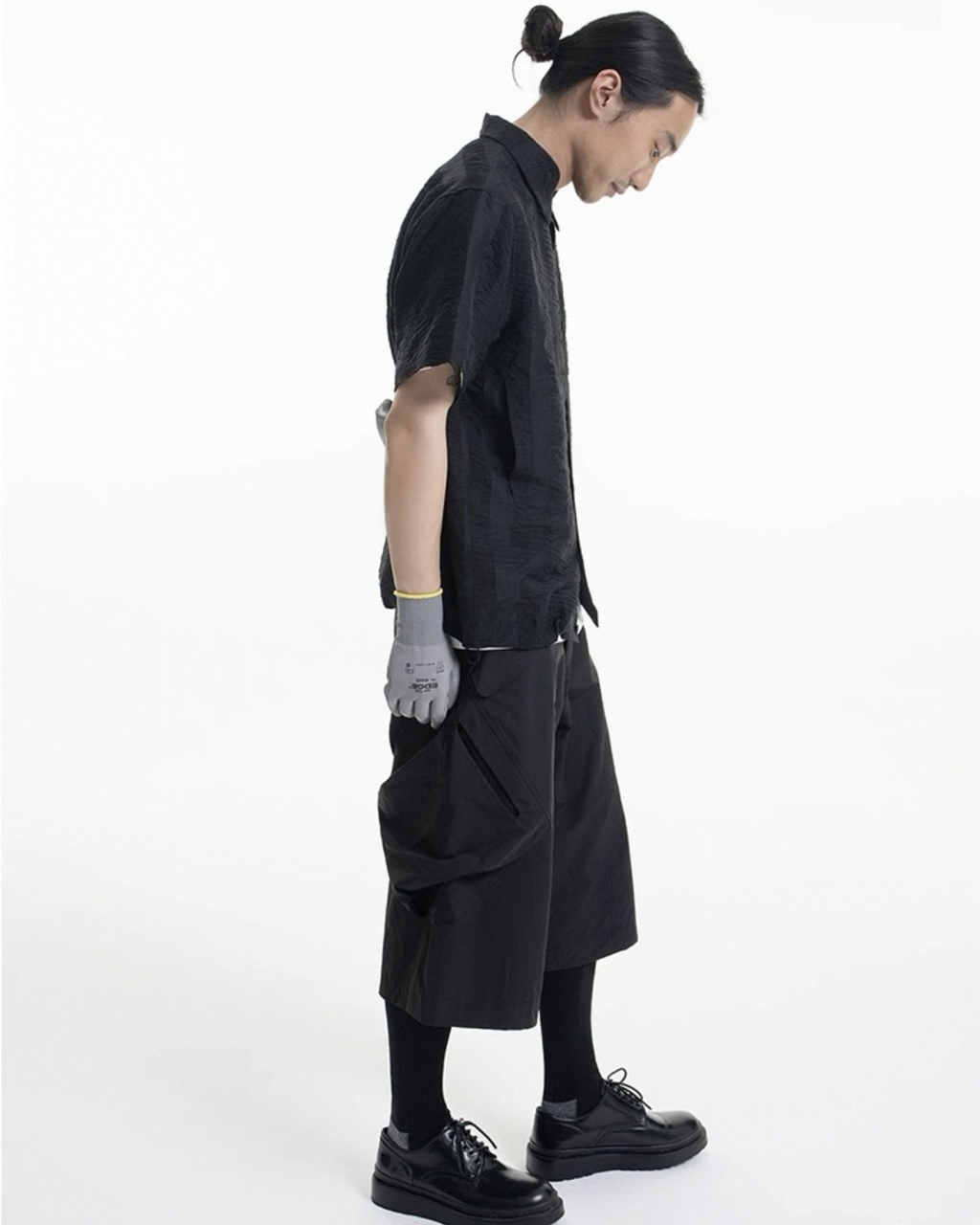 Curved Cargo Cropped Pants koku0042