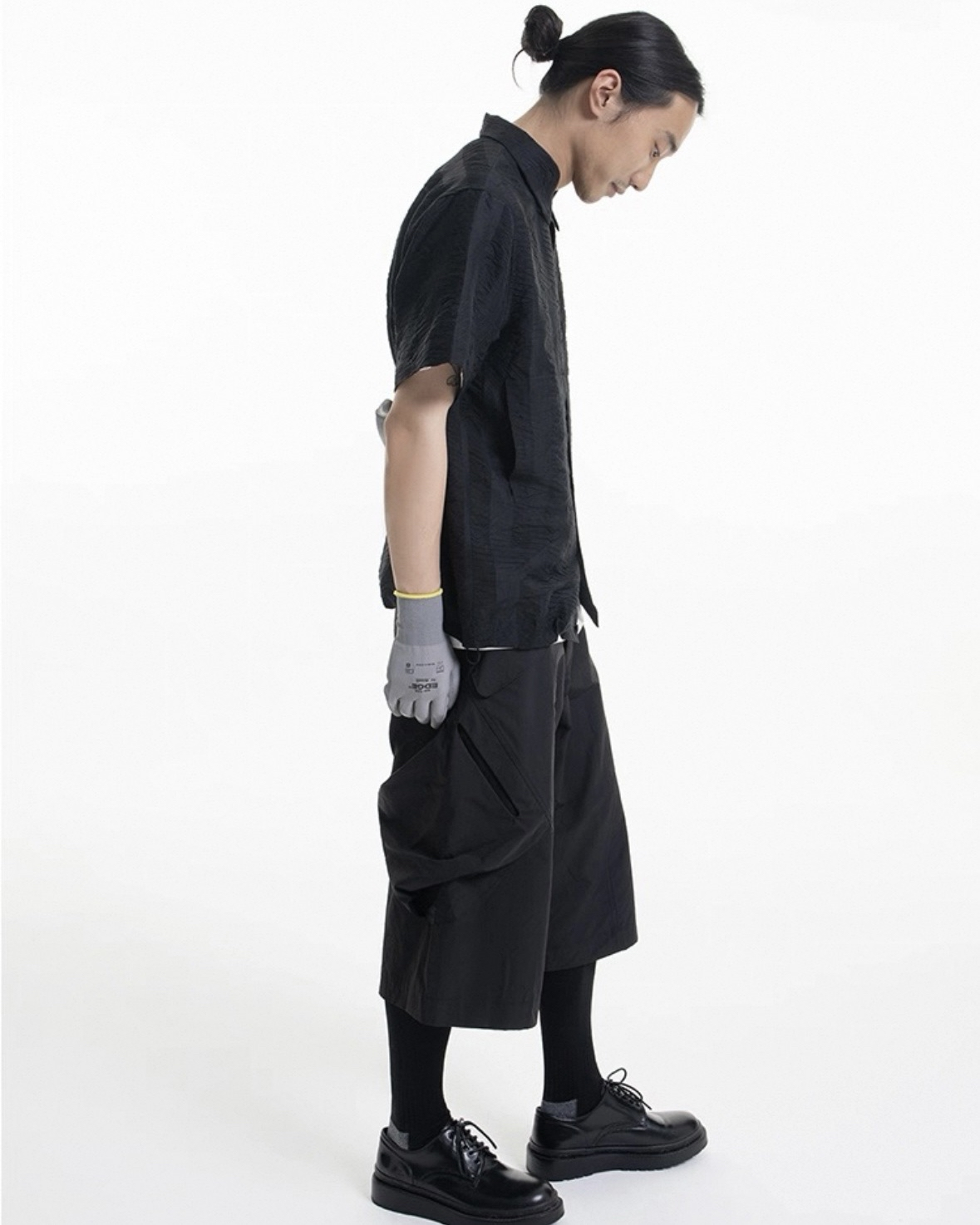 Curved Cargo Cropped Pants koku0042