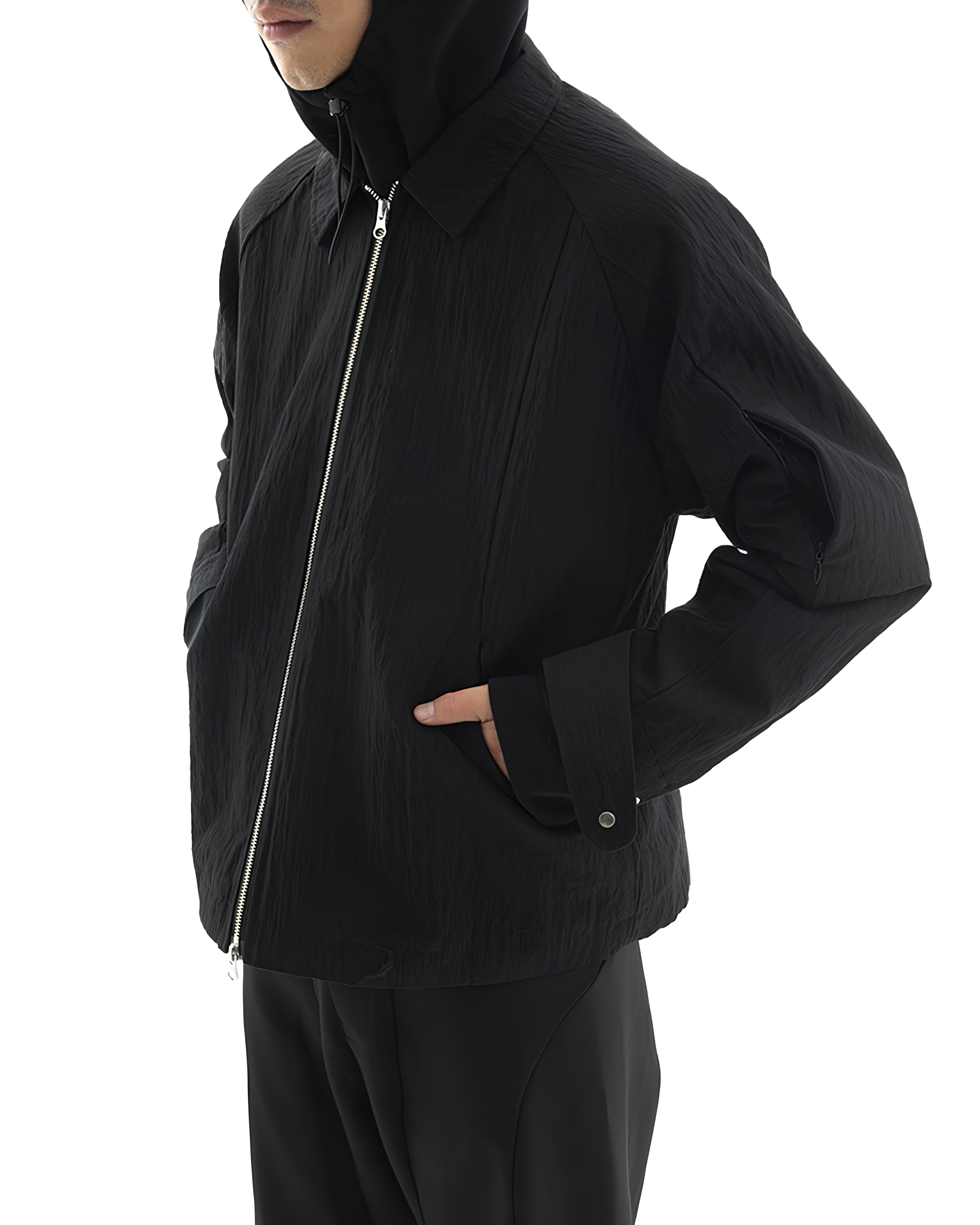 Wrinkled Nylon Cleanfit Jacket koku0048