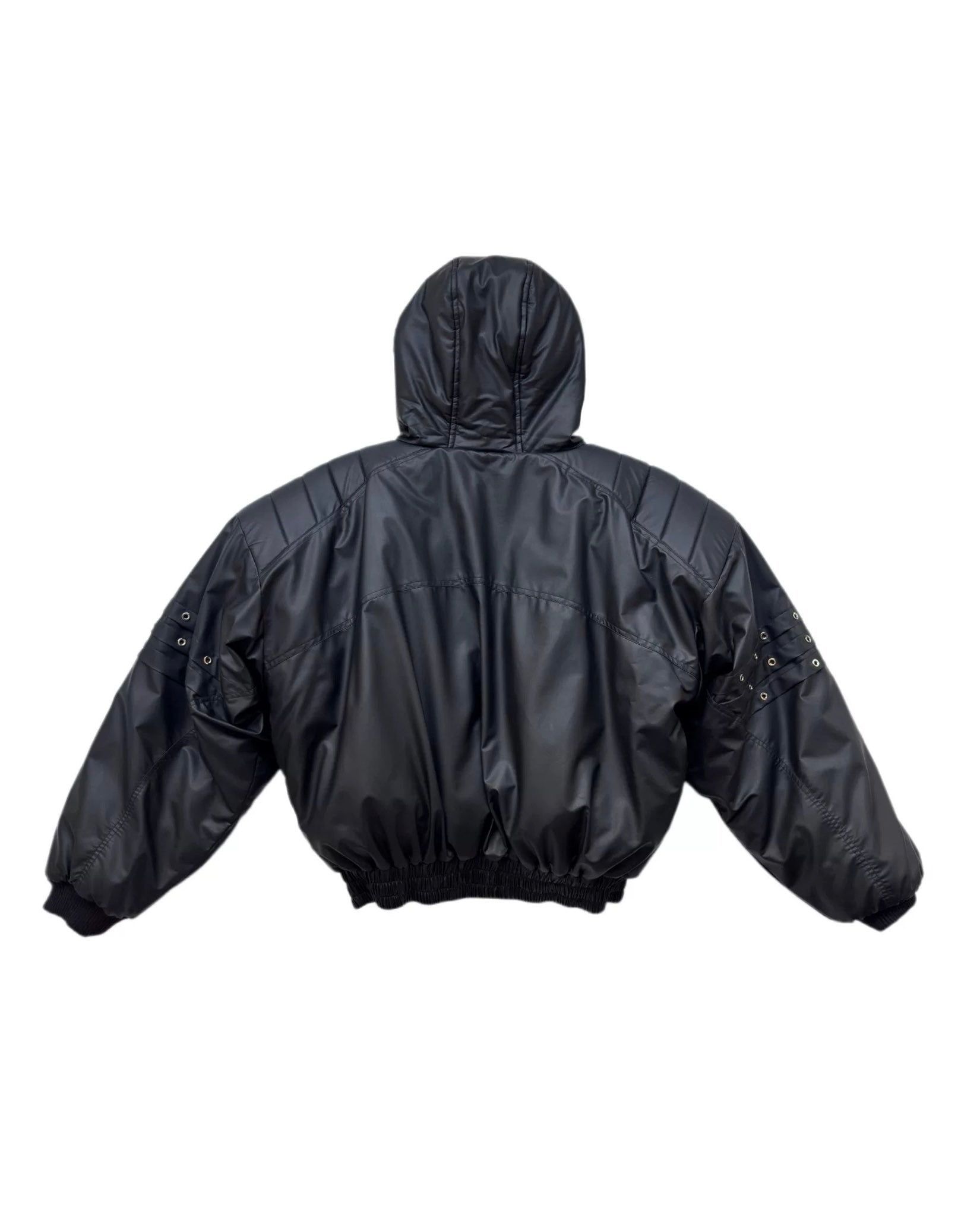 Armored PU Hooded Jacket koku0053