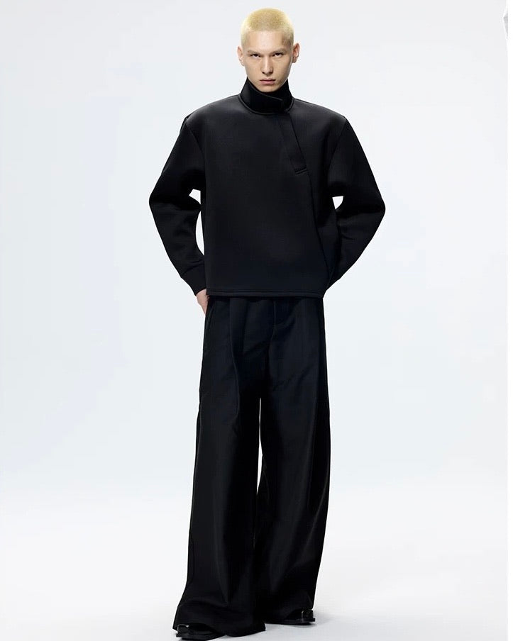 Asym Collar Air Cotton Sweatshirt koku0064