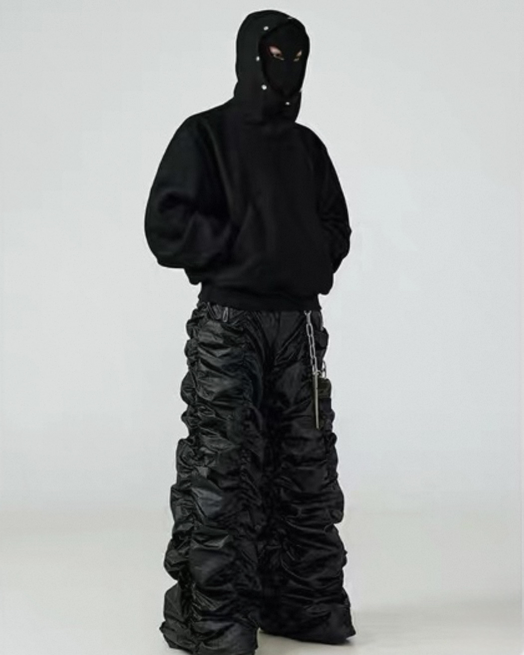 Mask Studded Hoodie koku0065