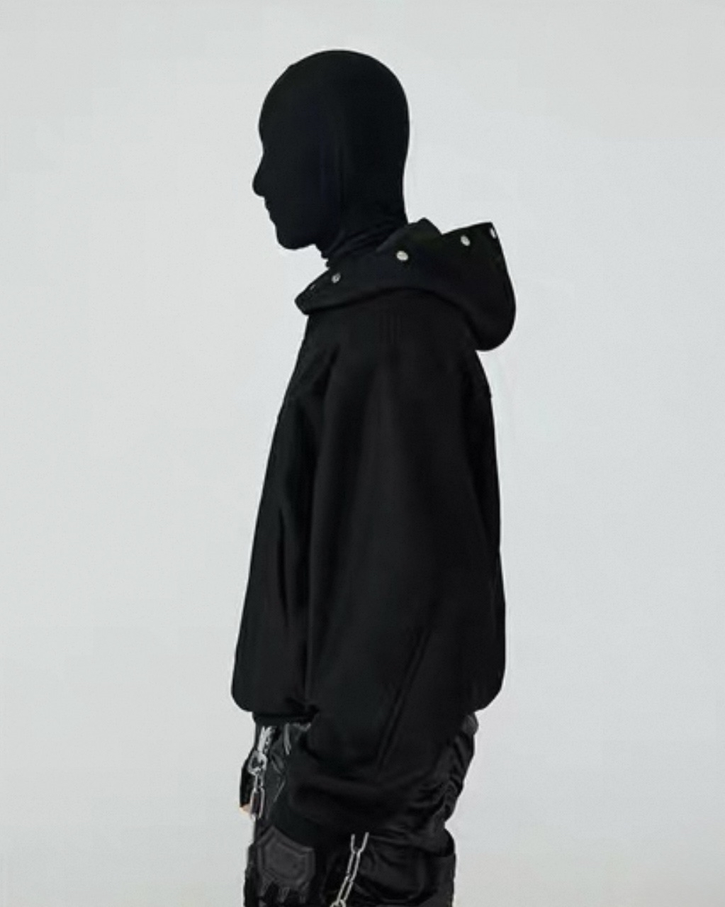 Mask Studded Hoodie koku0065