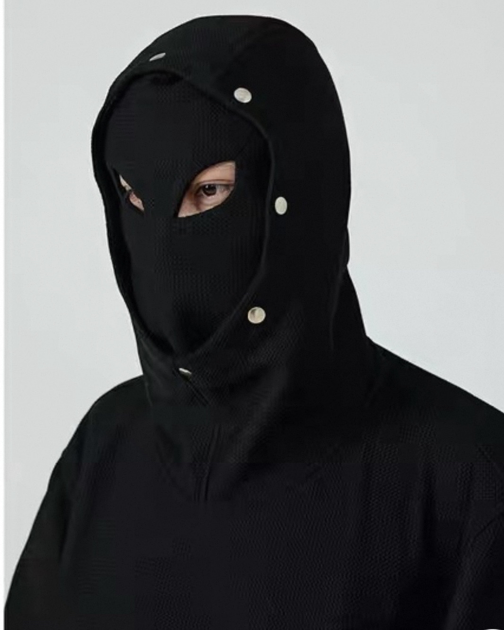 Mask Studded Hoodie koku0065