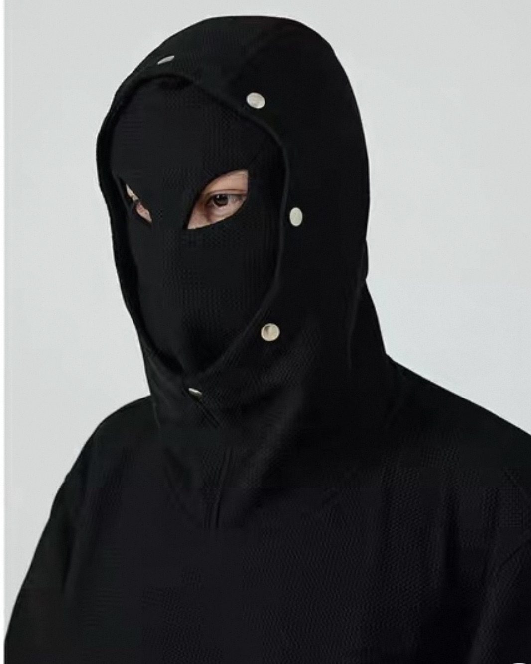 Mask Studded Hoodie koku0065