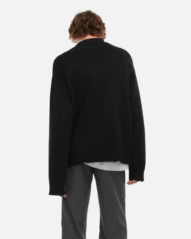 “Staff Uniform” Double-Layer V-Neck Knit Sweater koku0071