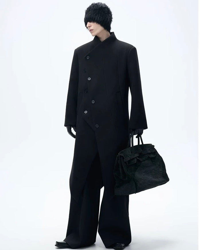 Asymmetry Wool Coat koku0072