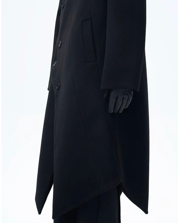 Asymmetry Wool Coat koku0072