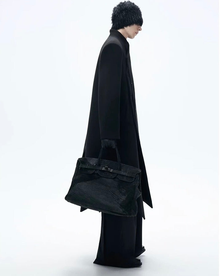 Asymmetry Wool Coat koku0072