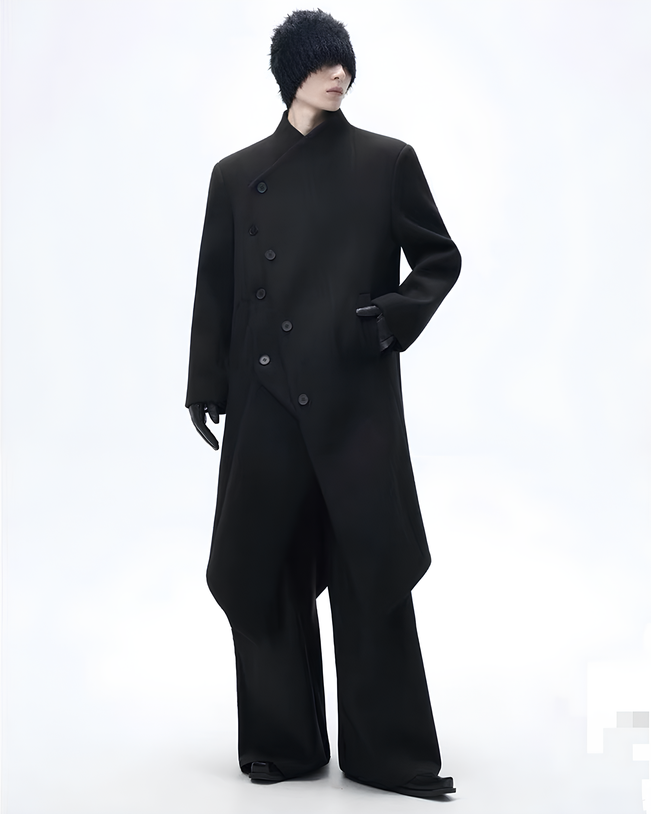 Asymmetry Wool Coat koku0072