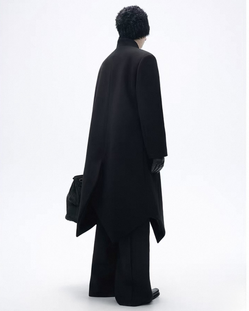 Asymmetry Wool Coat koku0072