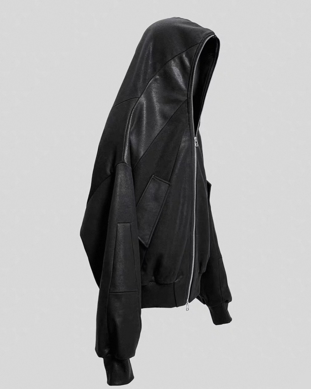 Waxed Knit Hooded Jacket koku0079