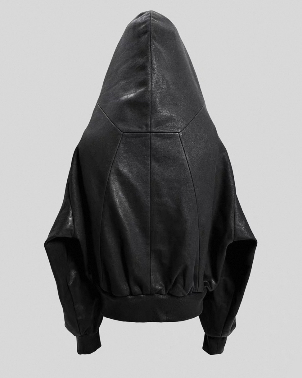 Waxed Knit Hooded Jacket koku0079