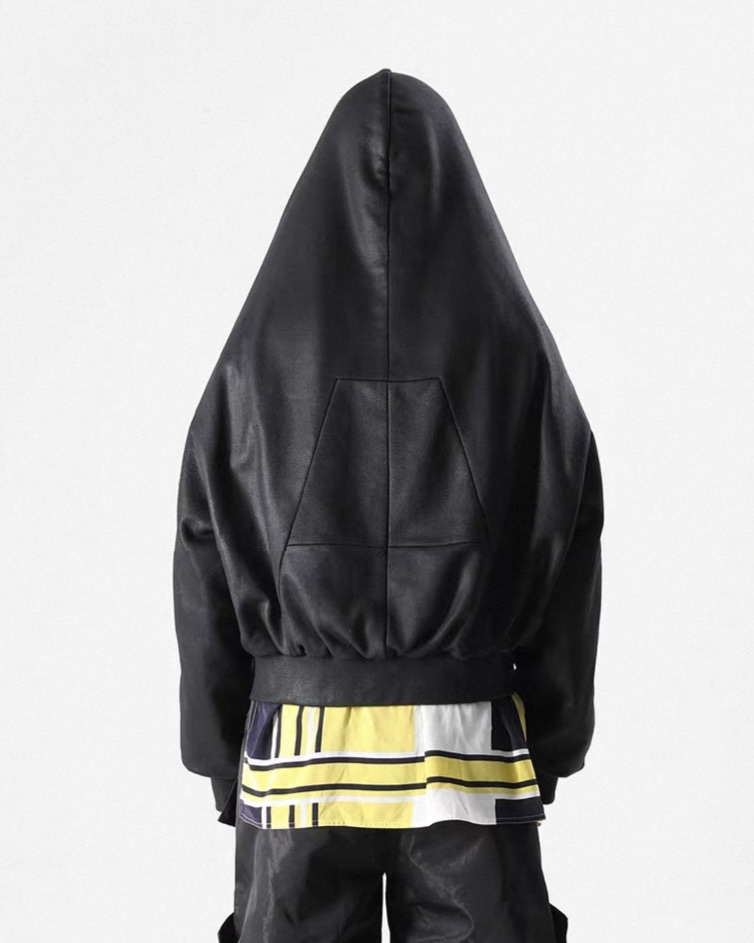 Waxed Knit Hooded Jacket koku0079