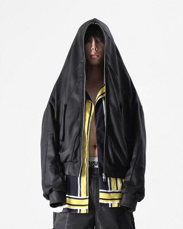 Waxed Knit Hooded Jacket koku0079