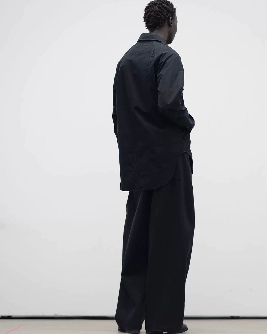 raglan sleeve belted shirt koku0094