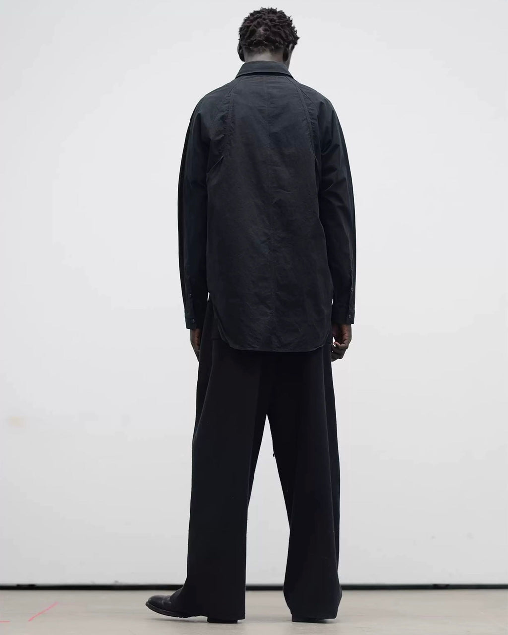 raglan sleeve belted shirt koku0094