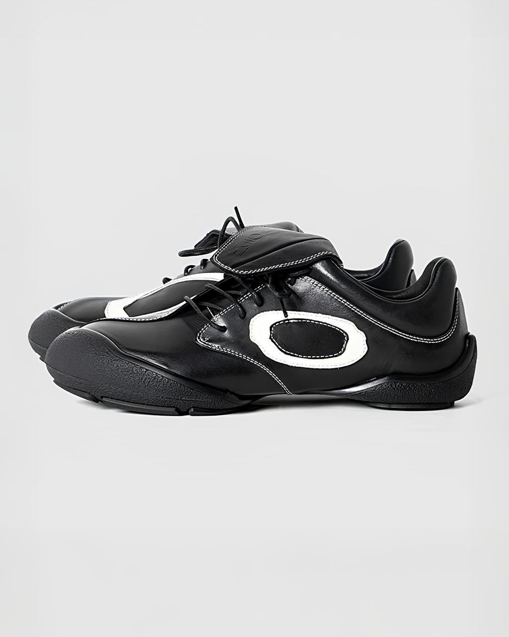 Asymmetric Leather Trace Shoes koku0106