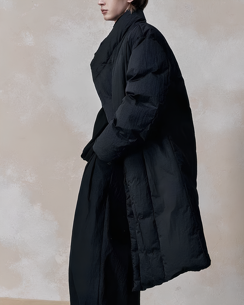 Textured Oversized Down Coat koku0110