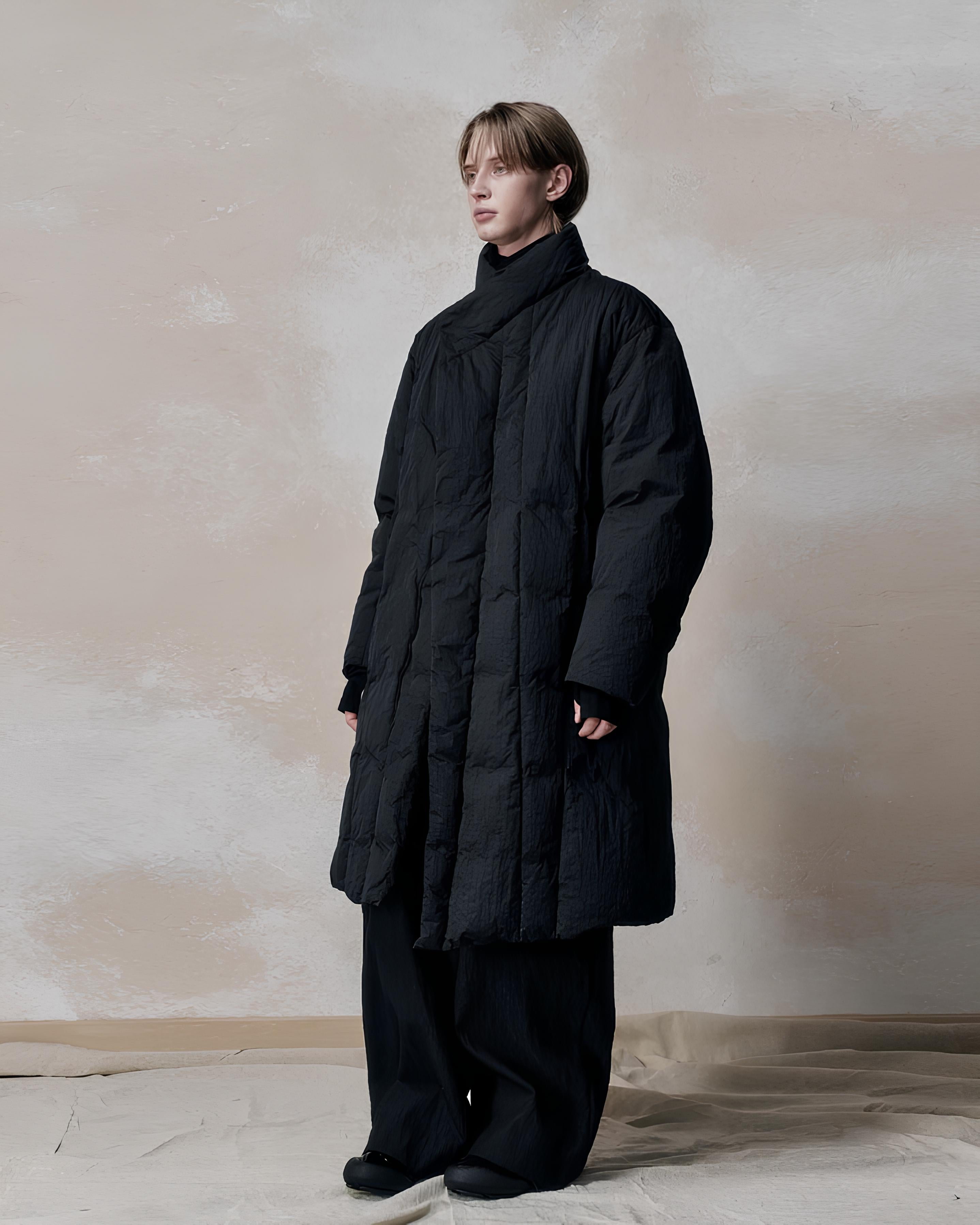 Textured Oversized Down Coat koku0110