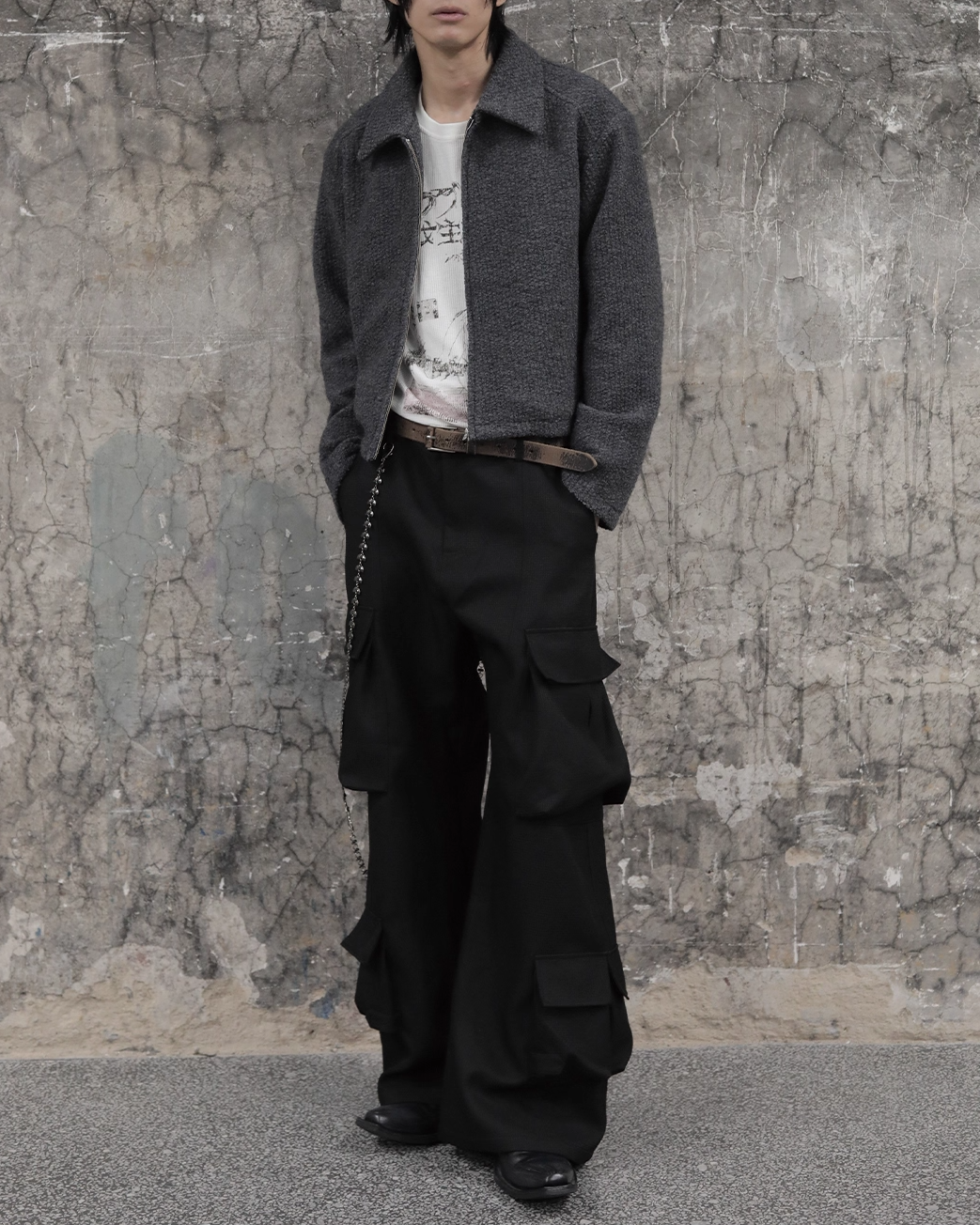 4-Pocket Straight Cargo Pants koku0093