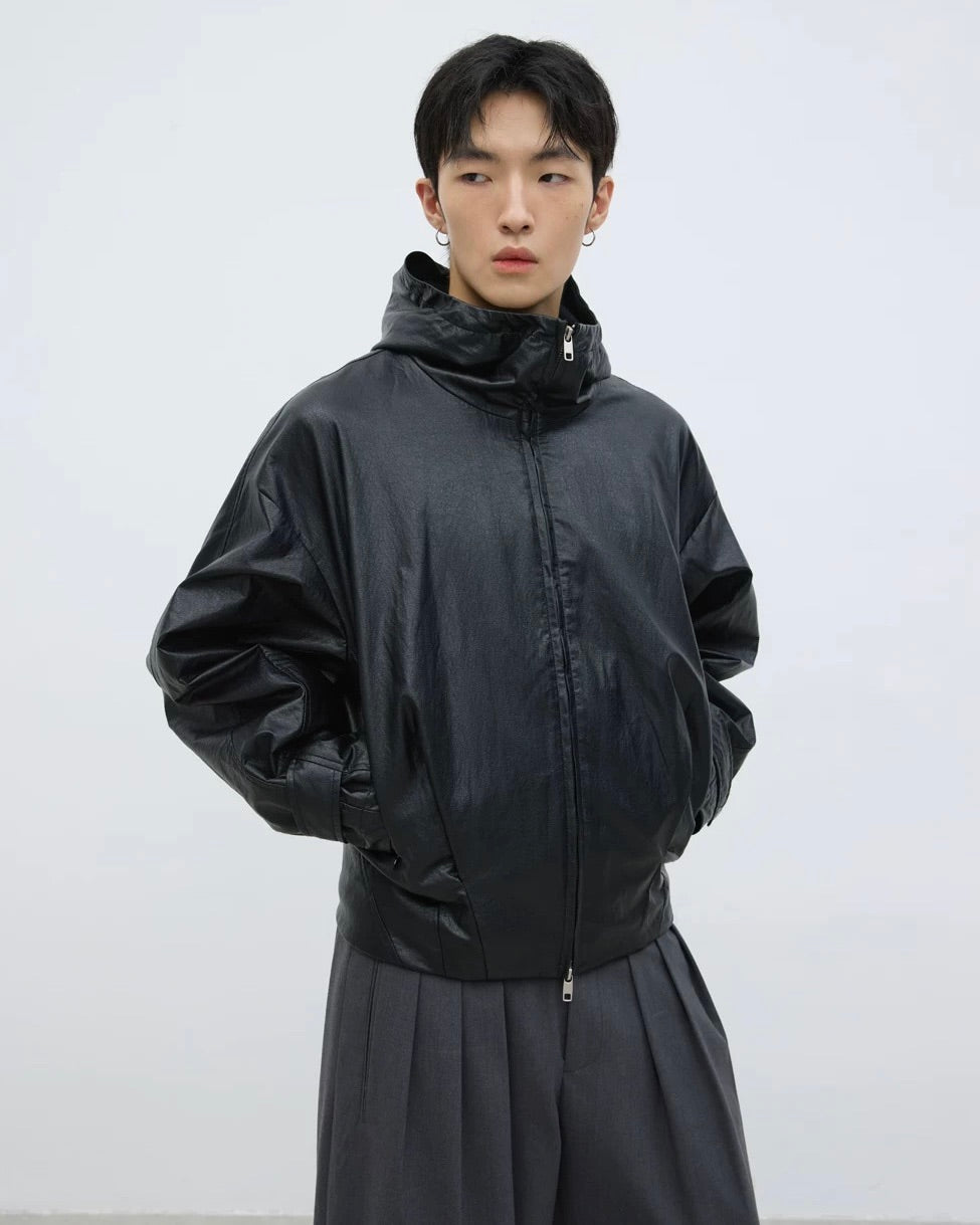 Yausye Zip-up Hooded Blouson koku0027