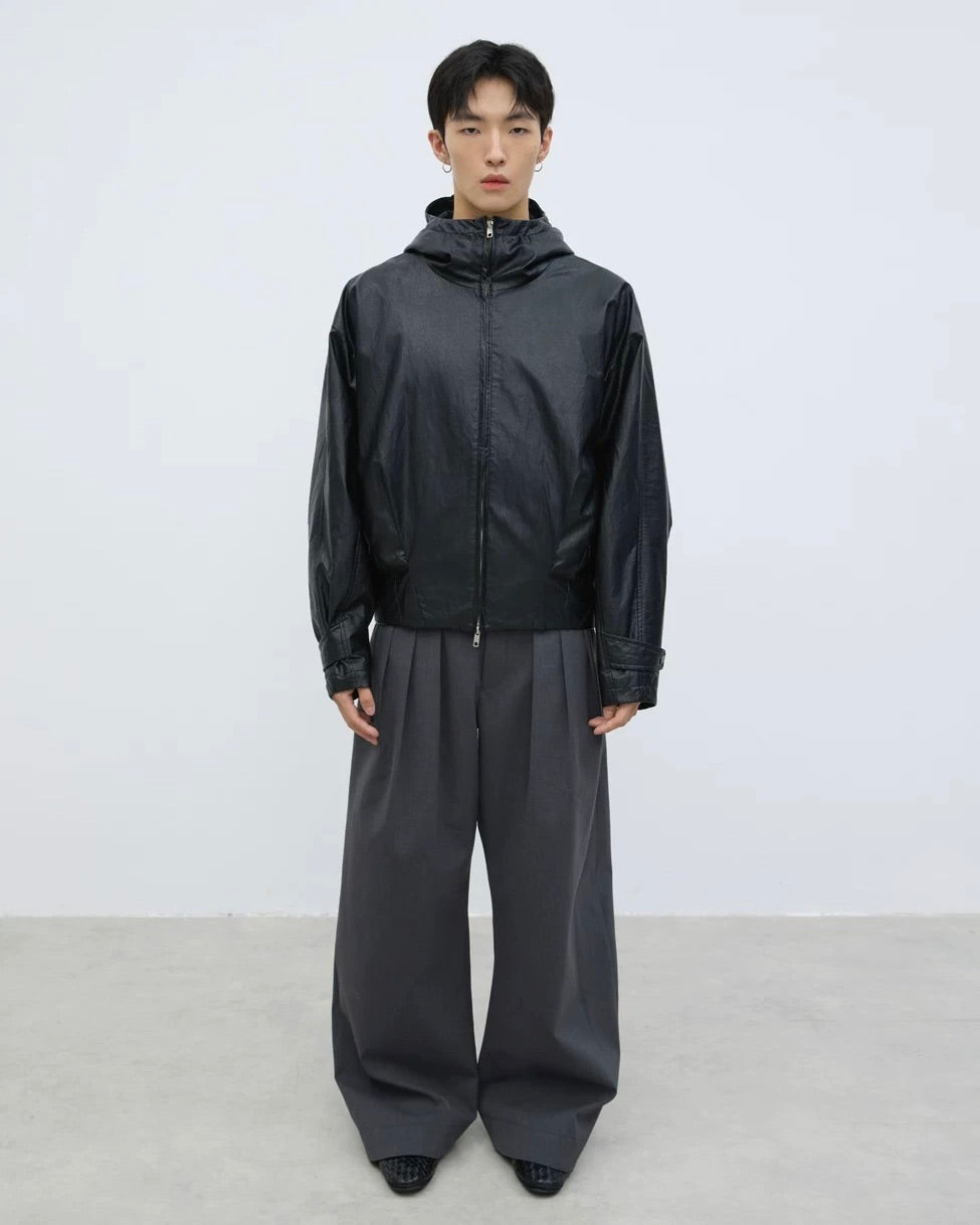Yausye Zip-up Hooded Blouson koku0027