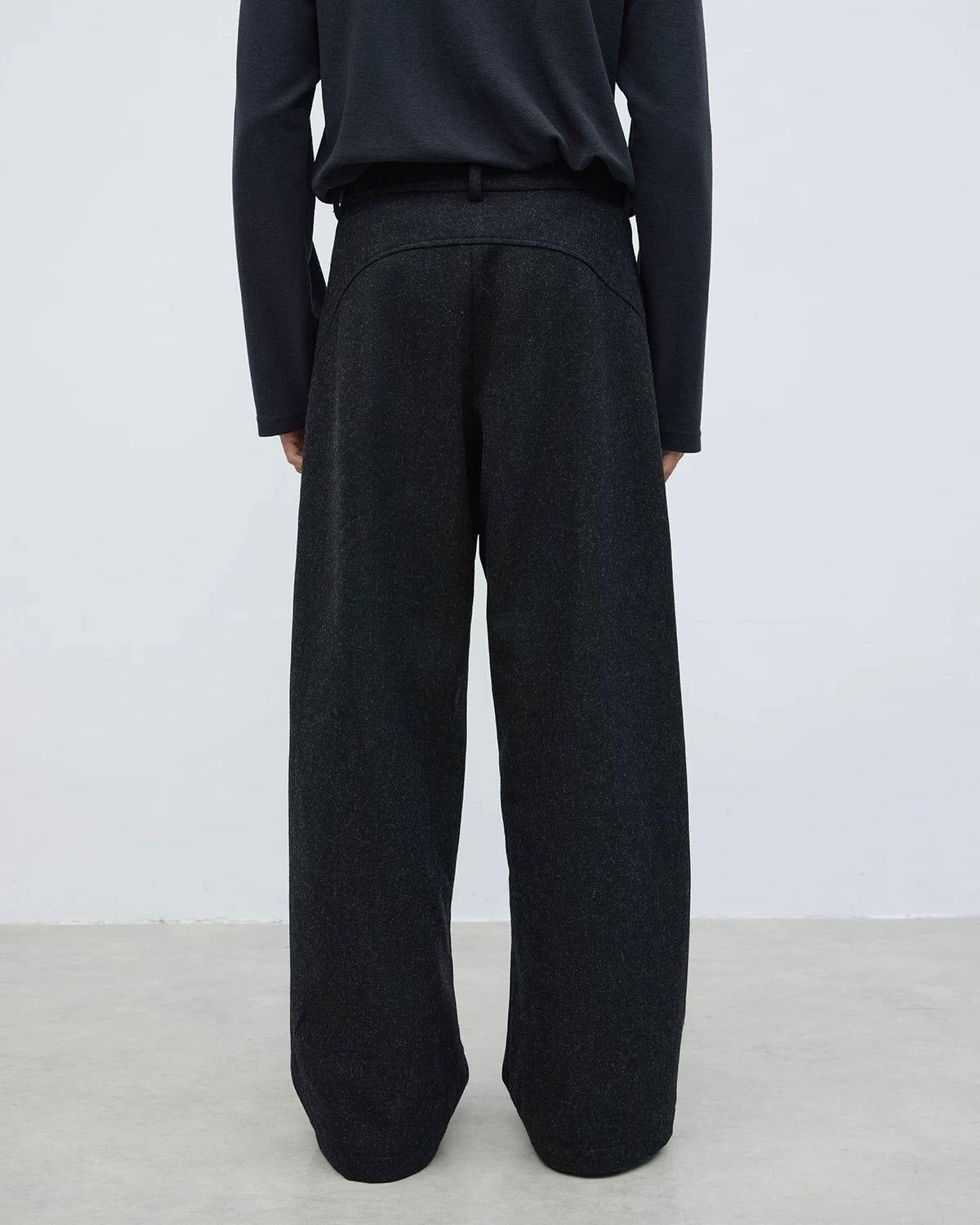 Yausye Wool Straight Pleated Pants koku0029