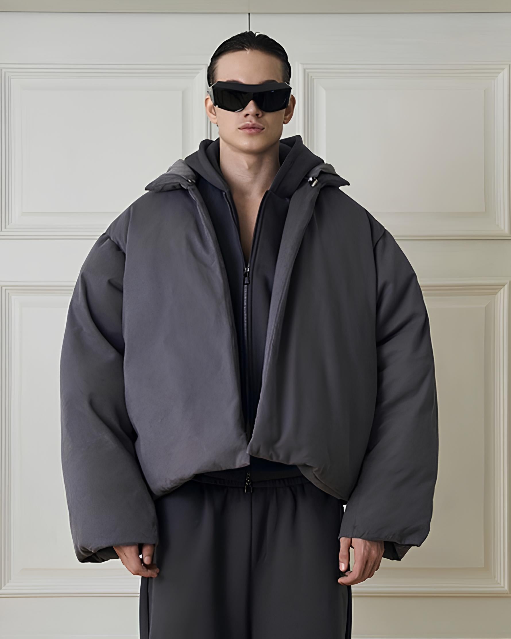 Round Hooded Down Jacket koku0056