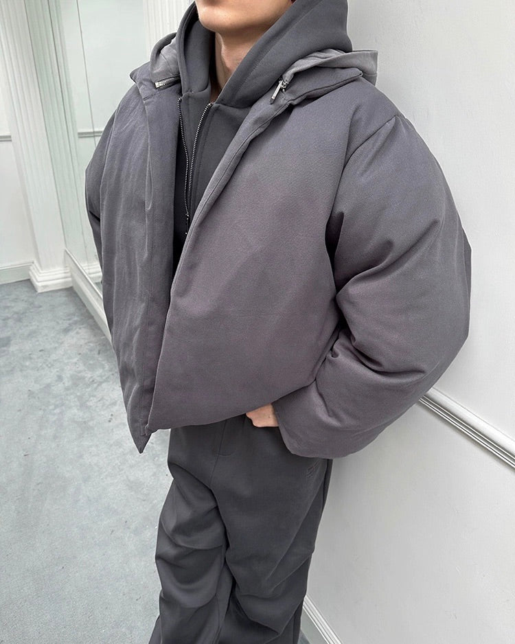 Round Hooded Down Jacket koku0056