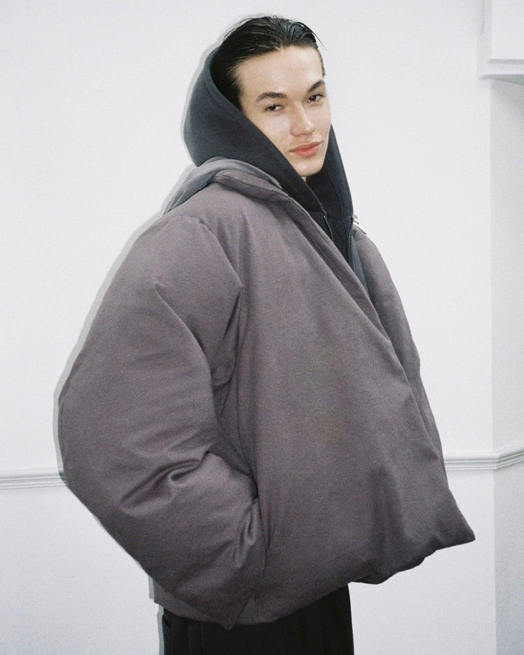 Round Hooded Down Jacket koku0056