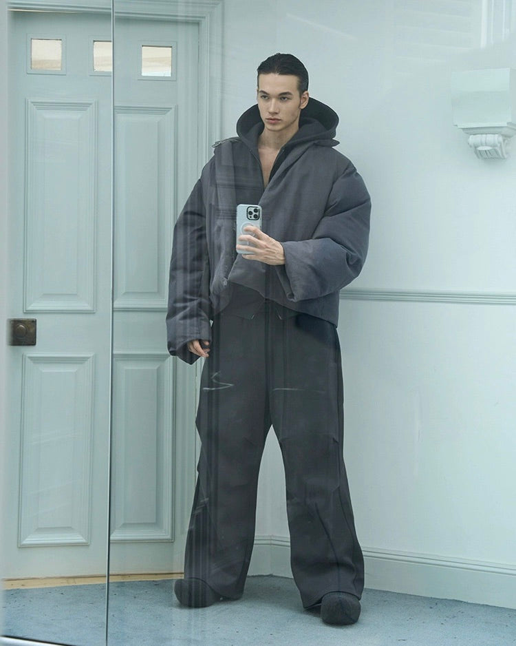 Round Hooded Down Jacket koku0056