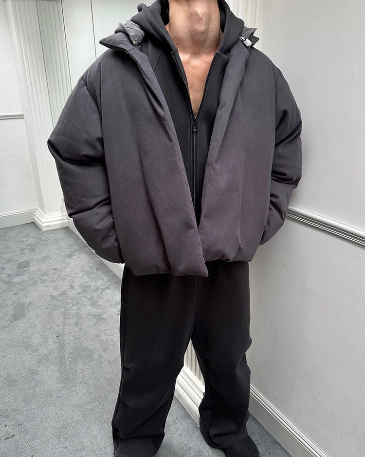 Round Hooded Down Jacket koku0056