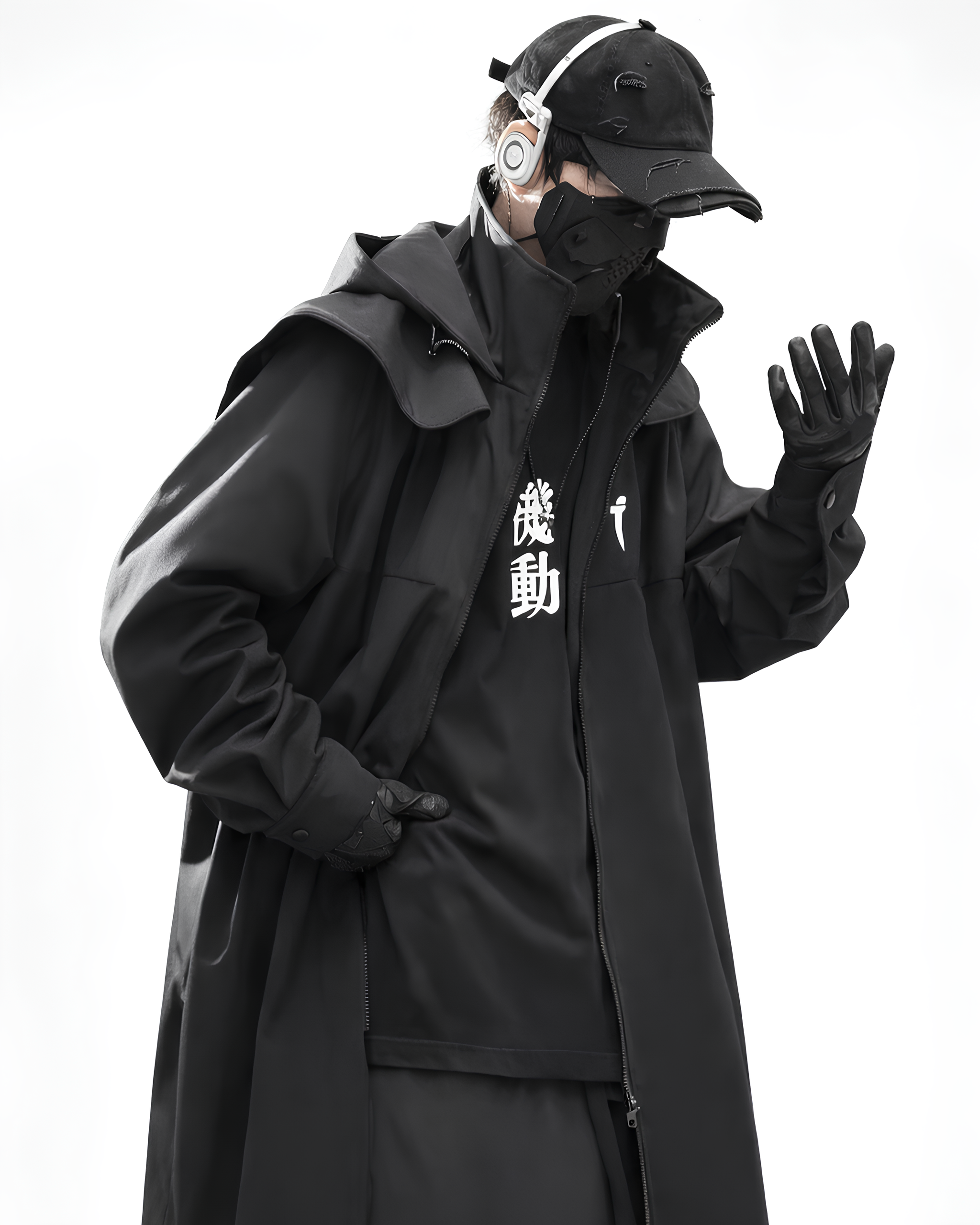 Architected Hooded Long Coat koku0135