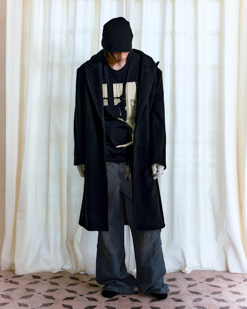 Wool Long Chester Coat koku0112